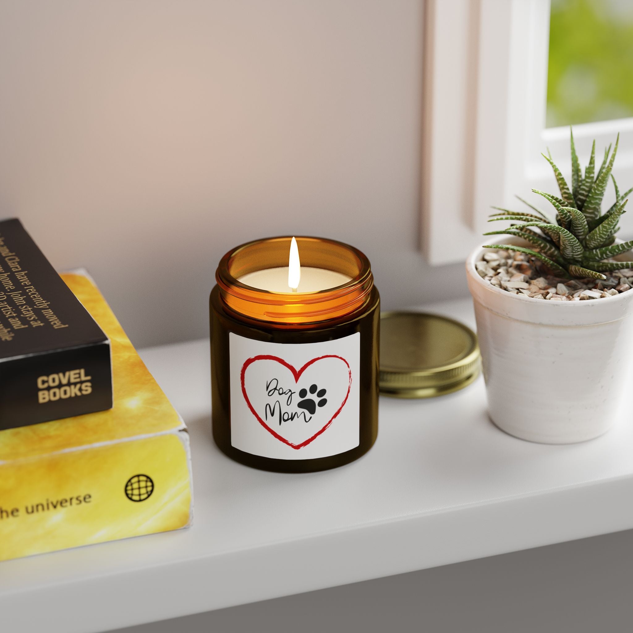 Dog Mom Soy Candle — Coconut Apricot Wax (4oz & 9oz)