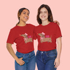 Mommy’s Dachshund Tee – Cute Dog with Rose “For Mom” Shirt