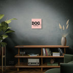 Dog Mama Pink Canvas Wall Art — Heart Pet Mom Decor