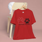 Two Paws, One Mom T-Shirt – Cute Dog Mom Paw Print Tee