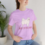 My Cute Paw Samoyed T‑Shirt — Cute Dog Graphic Tee for Pet Lovers
