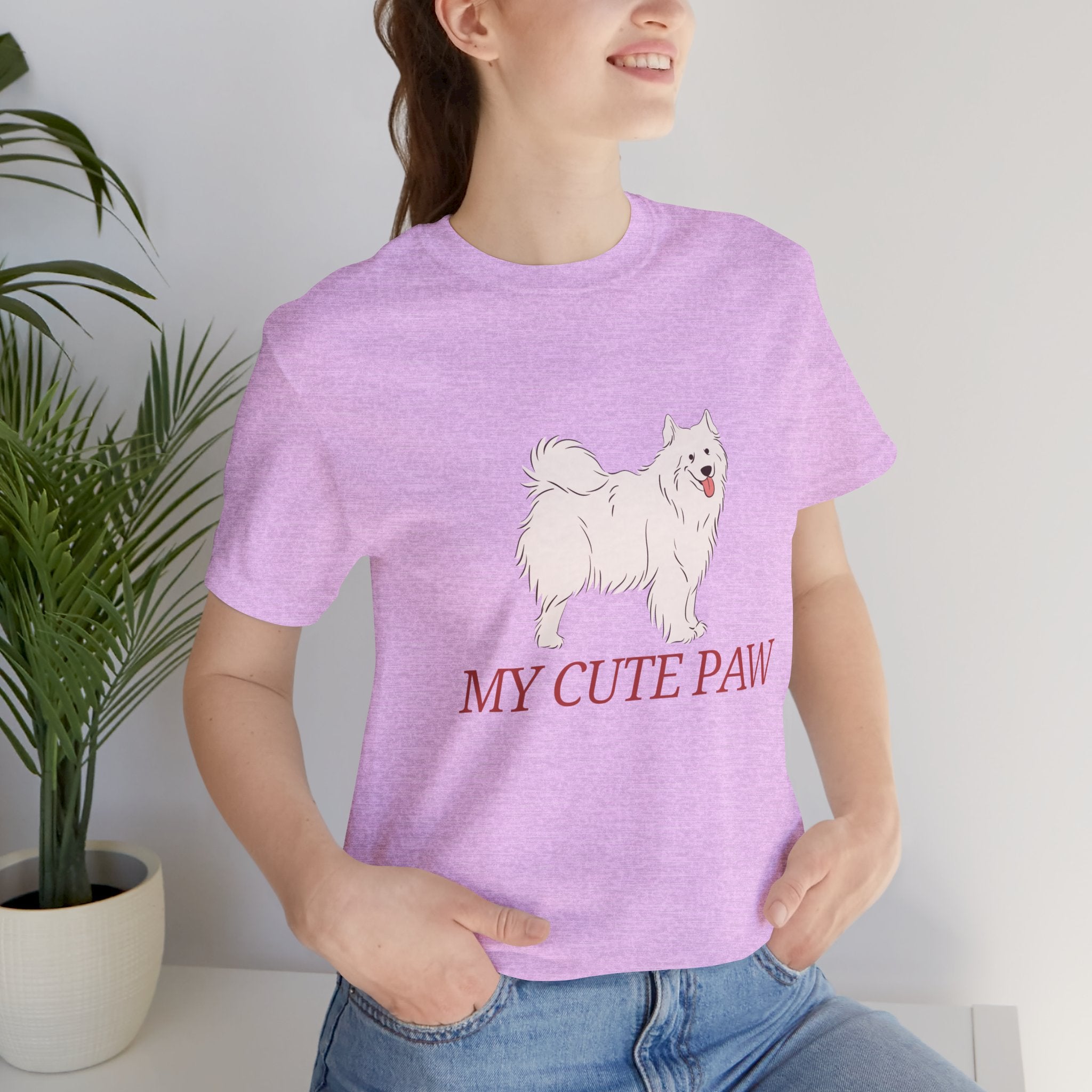 My Cute Paw Samoyed T‑Shirt — Cute Dog Graphic Tee for Pet Lovers