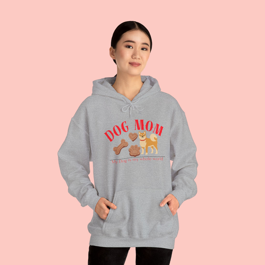 Dog Mom Hoodie – Cute Dog Paw & Bone Graphic Sweatshirt