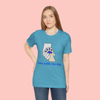 Dog Lover T-Shirt — "Love with my dog." Paw Print Graphic