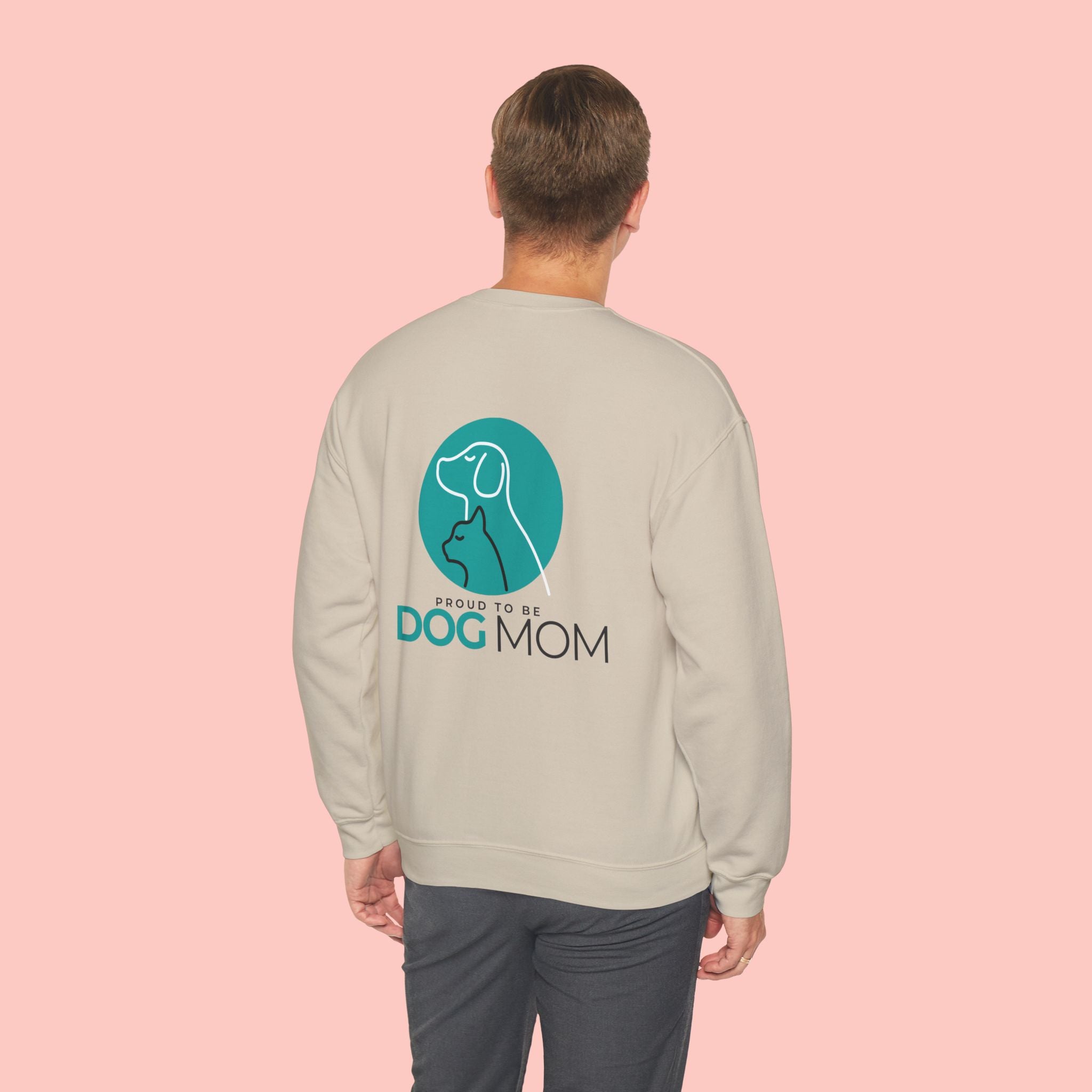 Dog Mom Crewneck Sweatshirt — Proud To Be Dog Mom Graphic