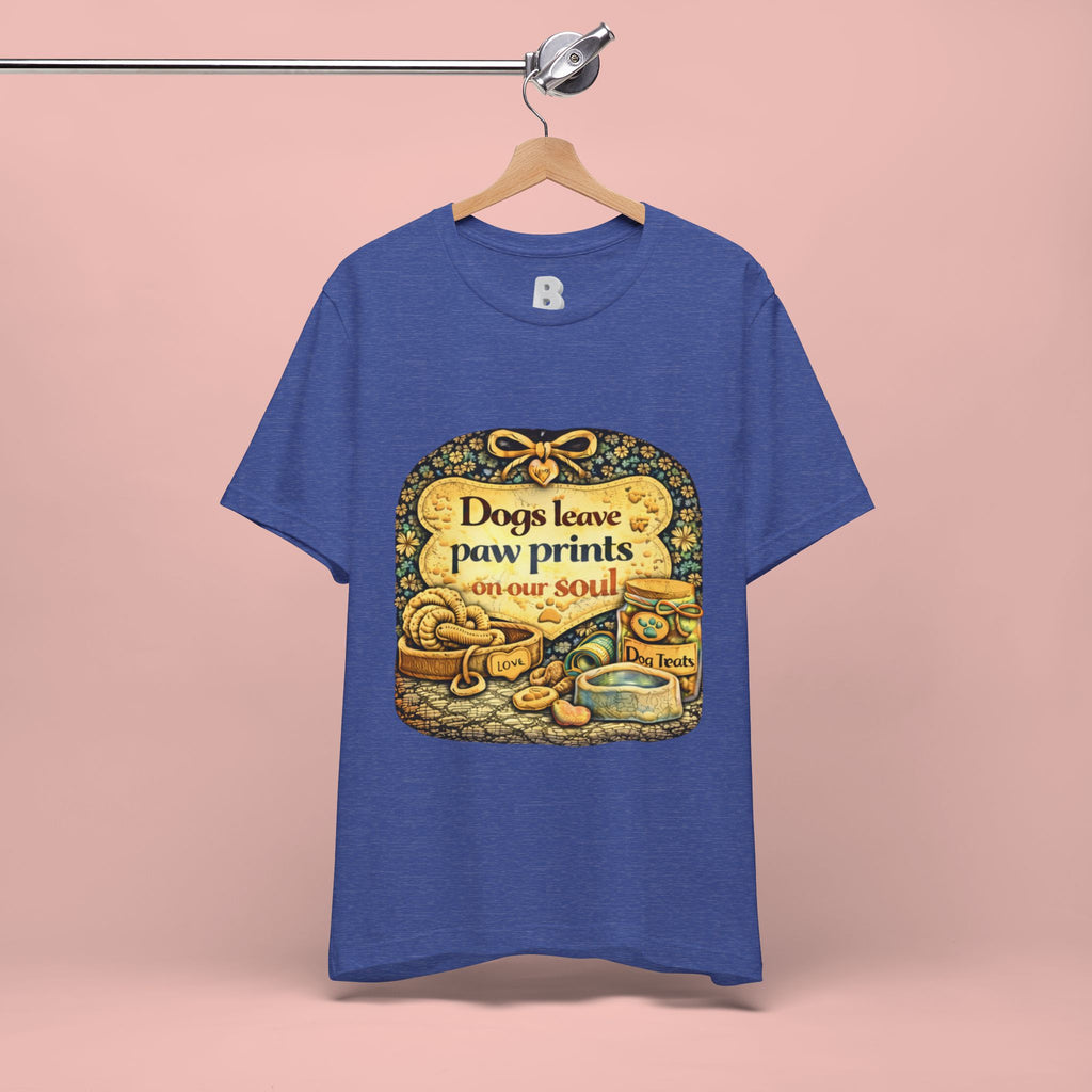 Dogs Leave Paw Prints Tee – Vintage Pet Lover T‑Shirt