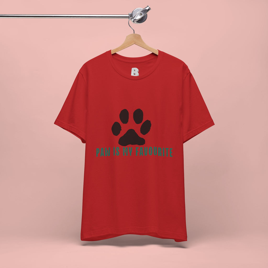 Paw Is My Favourite T‑Shirt — Dog Lover Paw Print Tee
