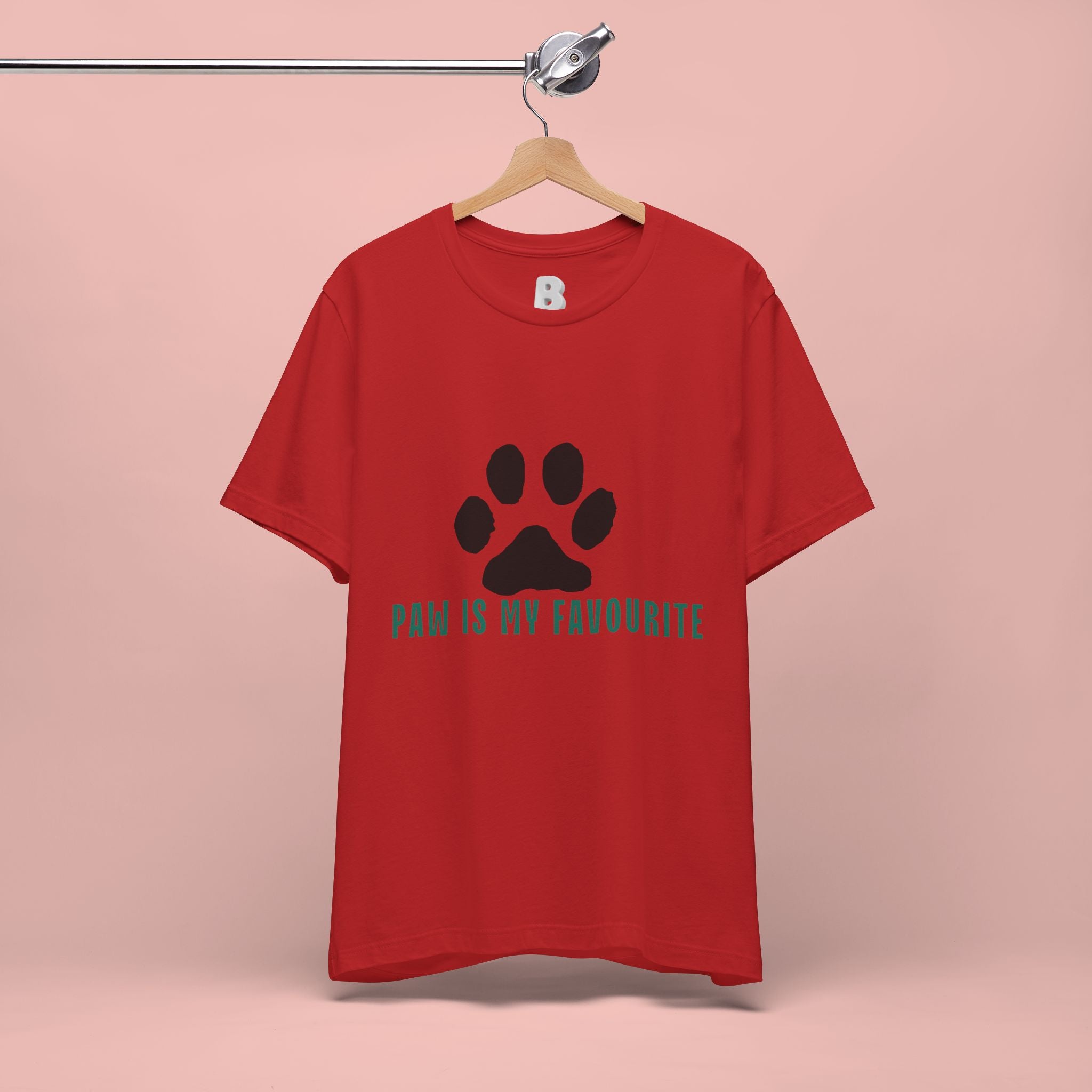 Paw Is My Favourite T‑Shirt — Dog Lover Paw Print Tee