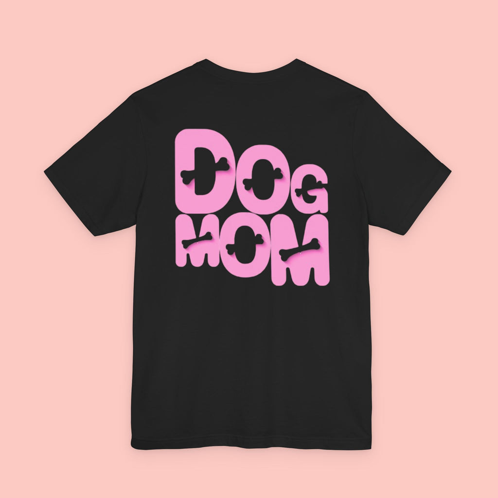 Dog Mom T-Shirt — Retro Pink Graphic Tee for Pet Lovers