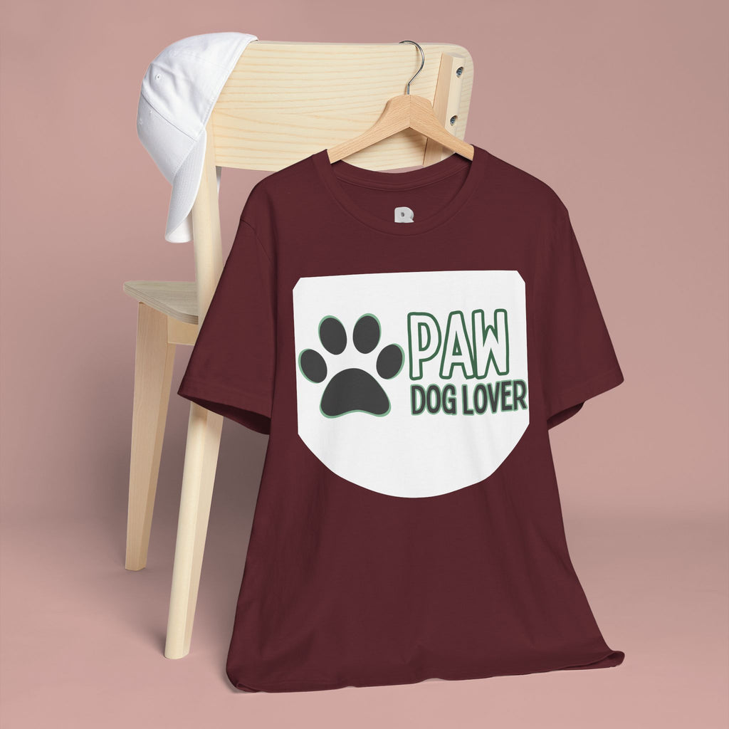 Paw Dog Lover T-Shirt — Cute Paw Print Tee for Dog Owners