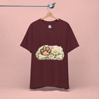 Dog Paw Floral T-Shirt — Cute Paw Print, Bone & Daisies Tee