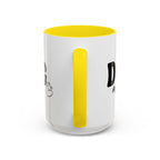 Dog Mama Accent Coffee Mug — Cute Black & White Pet Lover Gift (11/15oz)