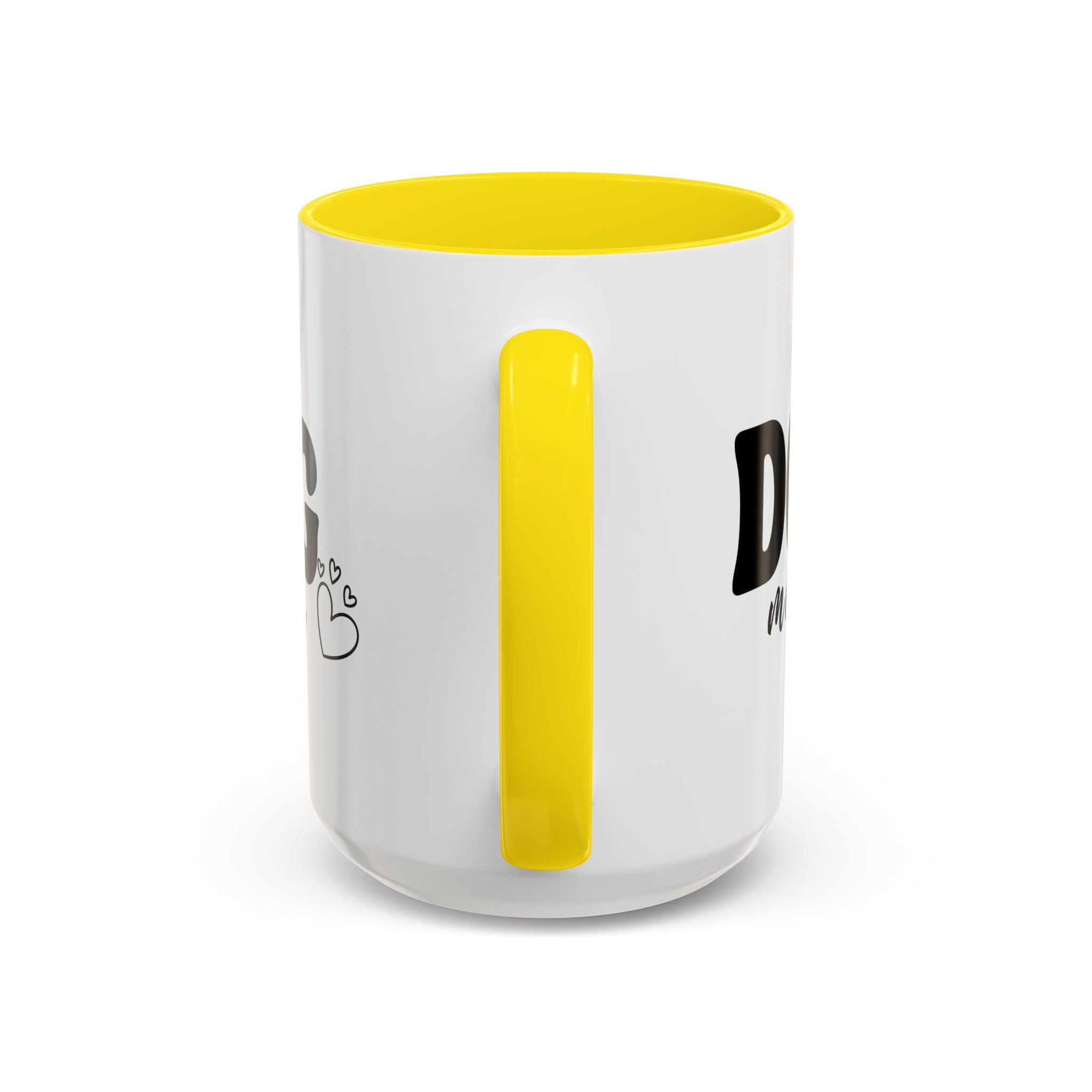 Dog Mama Accent Coffee Mug — Cute Black & White Pet Lover Gift (11/15oz)