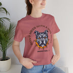 Dog Mom Tee — “Don't Mess With a Dog Mom” Graphic T‑Shirt