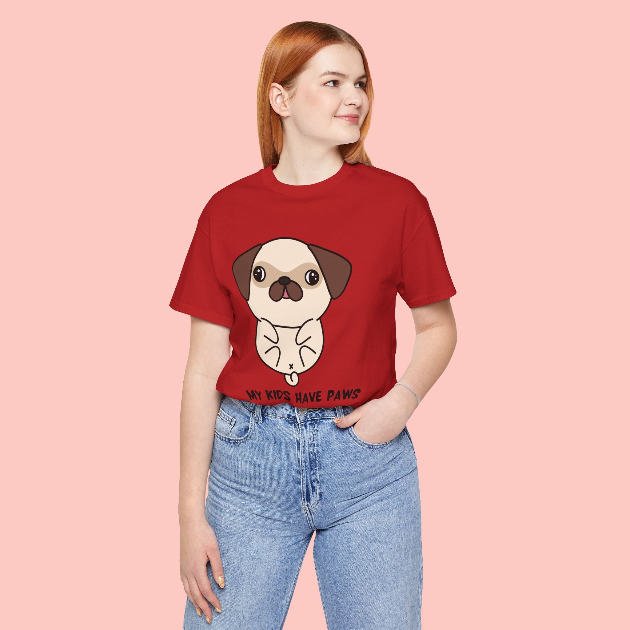 Pug 'My Kids Have Paws' T-Shirt