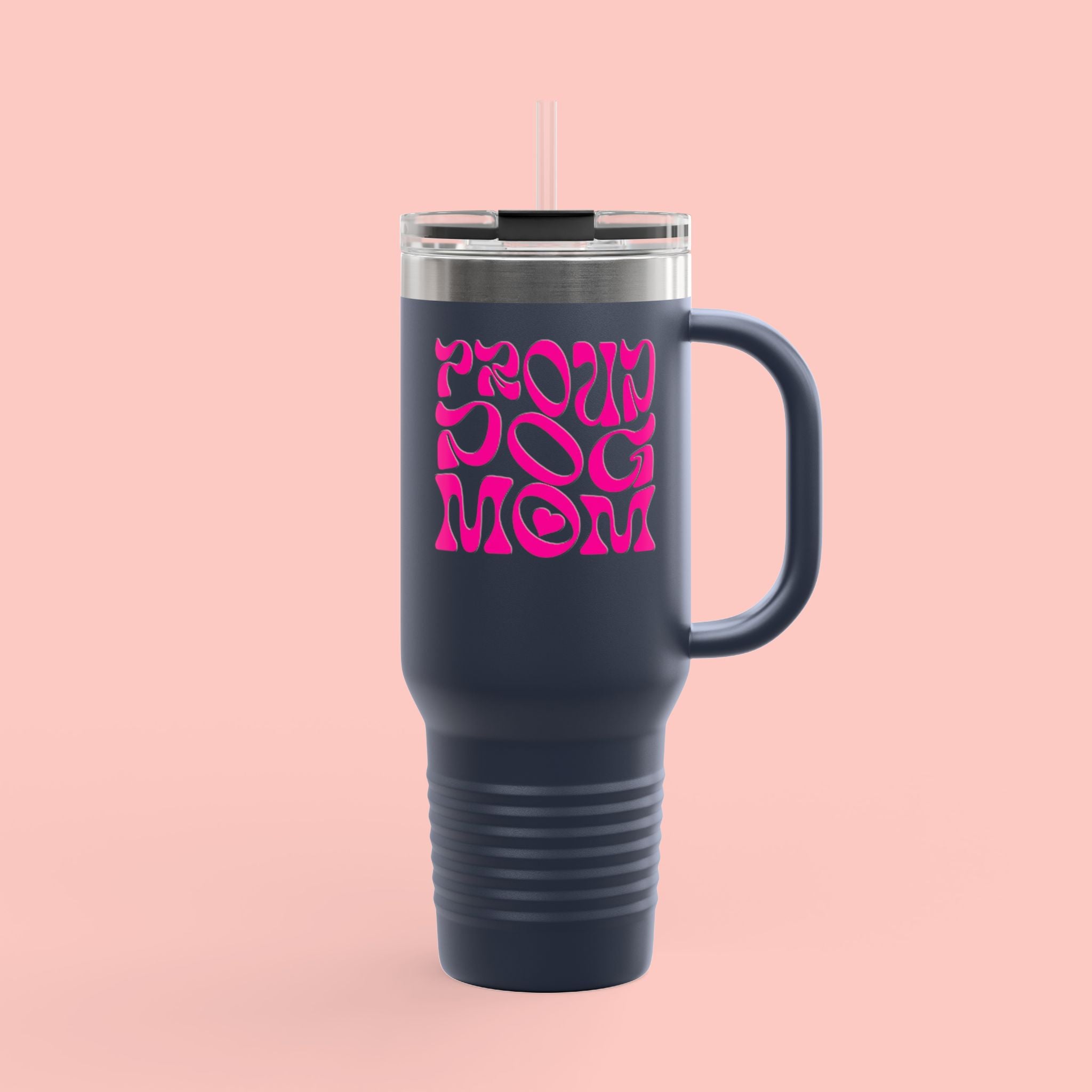 Insulated Travel Mug & Ceramic Mug (PROUD DOG MOM)