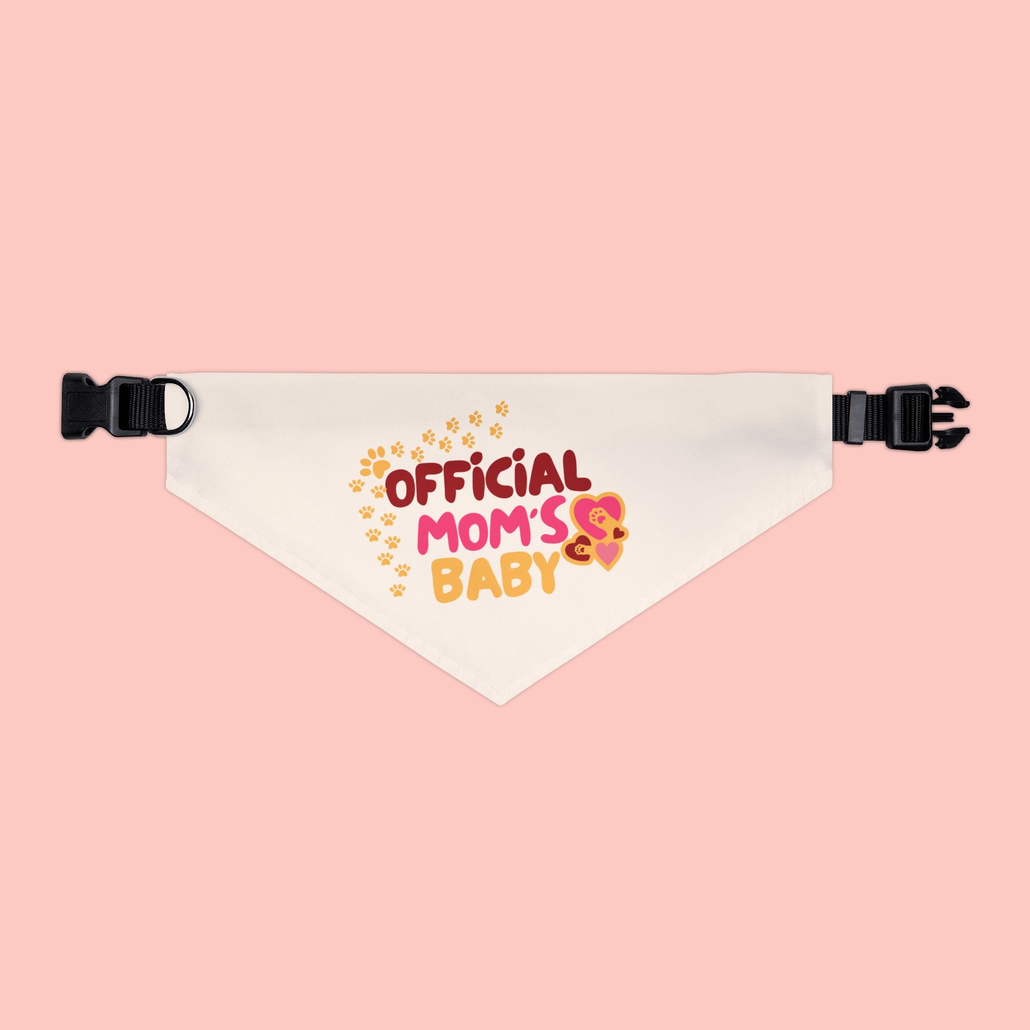 Bandana Collar — "Official Mom's Baby" Pet Bandana for Dogs & Cats