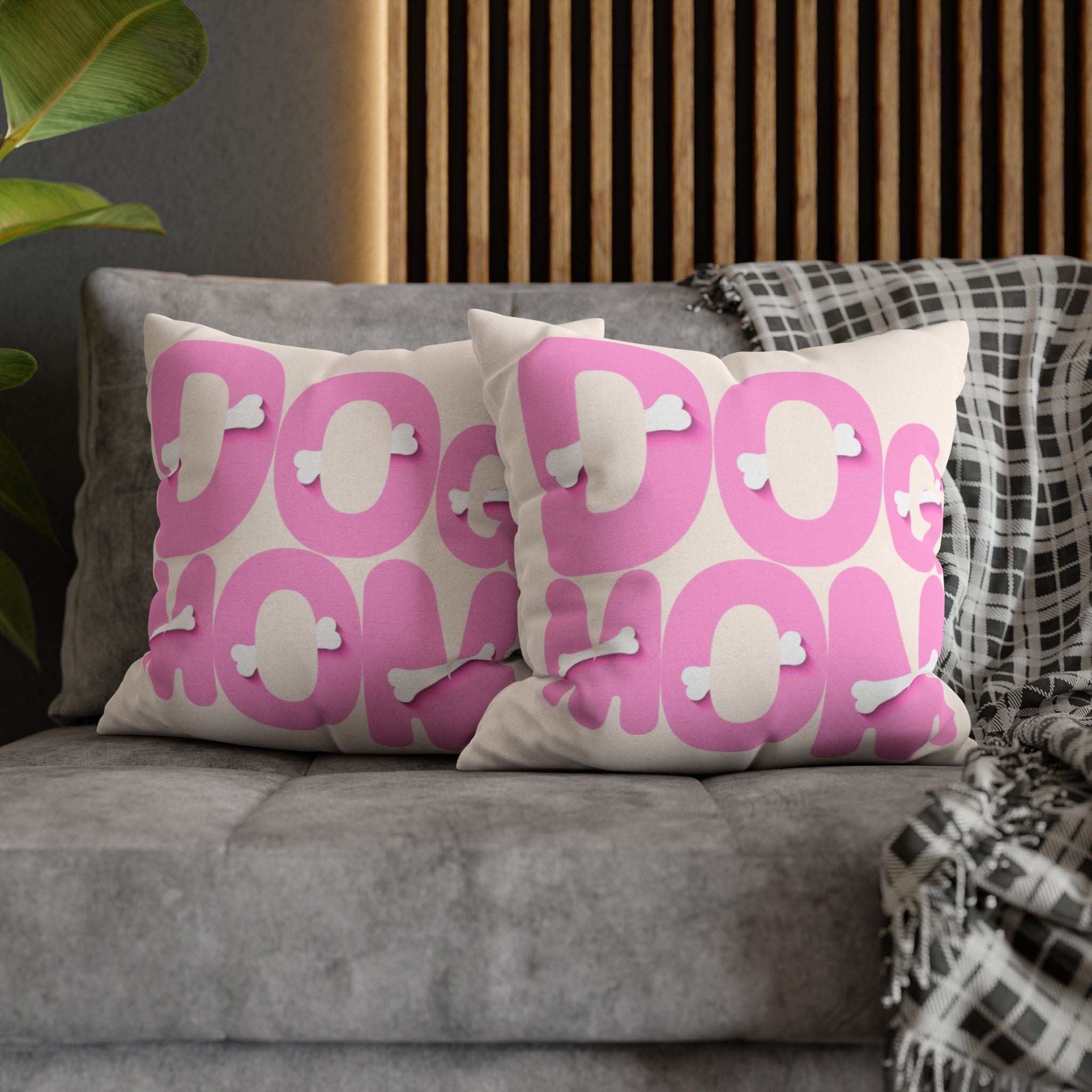 Spun Polyester Square Pillowcase