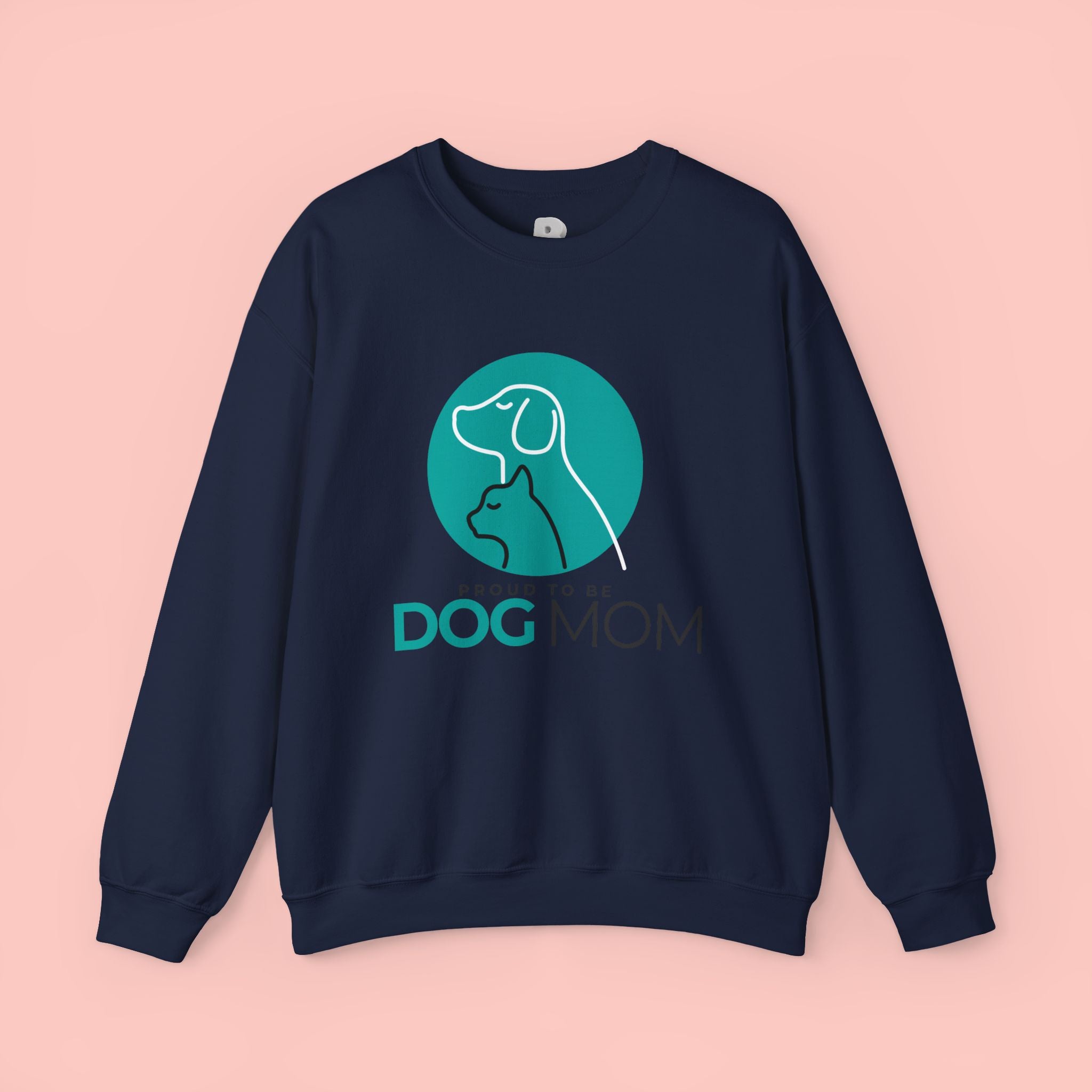 Dog Mom Crewneck Sweatshirt – Proud To Be Dog Mom Graphic Pullover