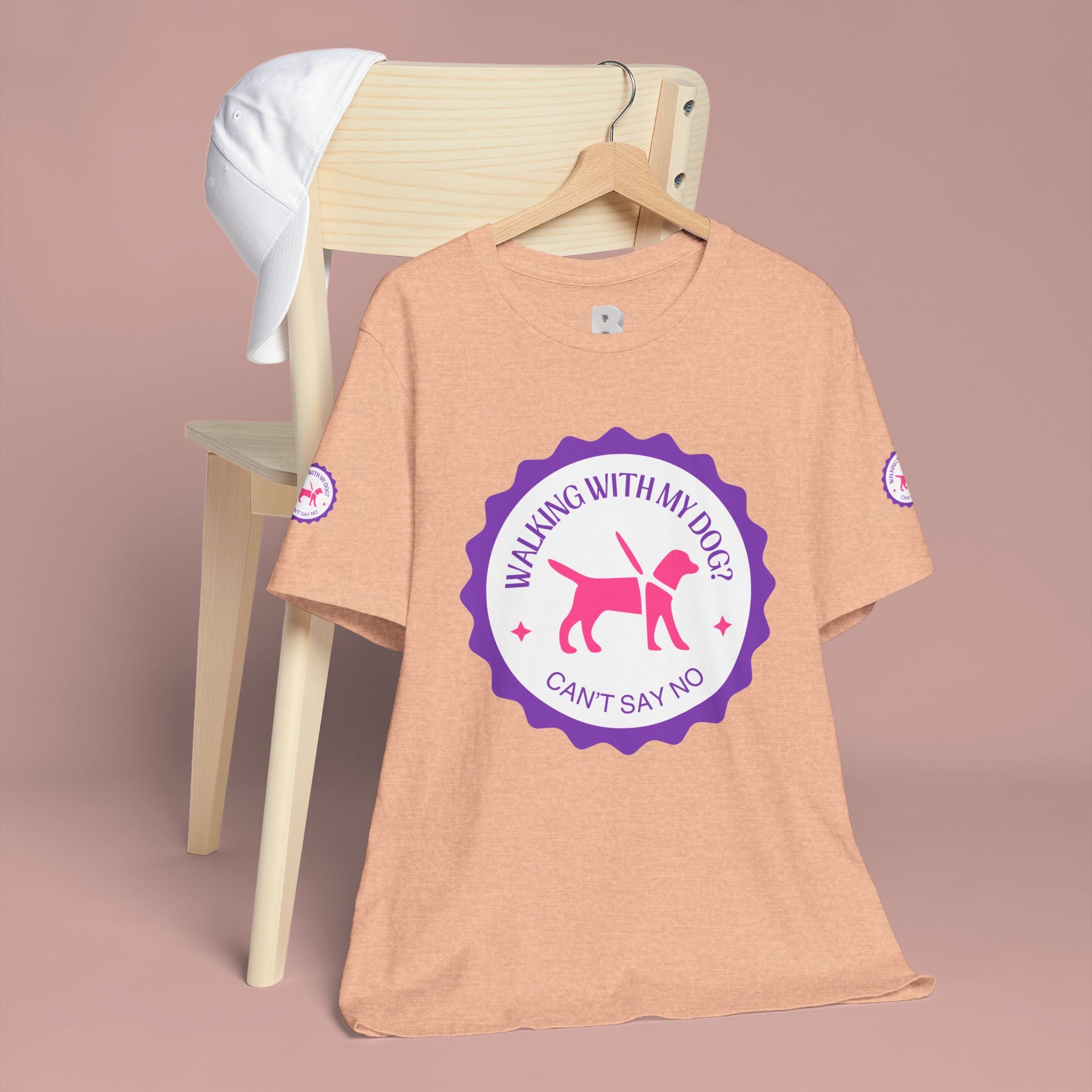 Walking With My Dogs T‑Shirt — "Can't Say No" Dog Lover Tee