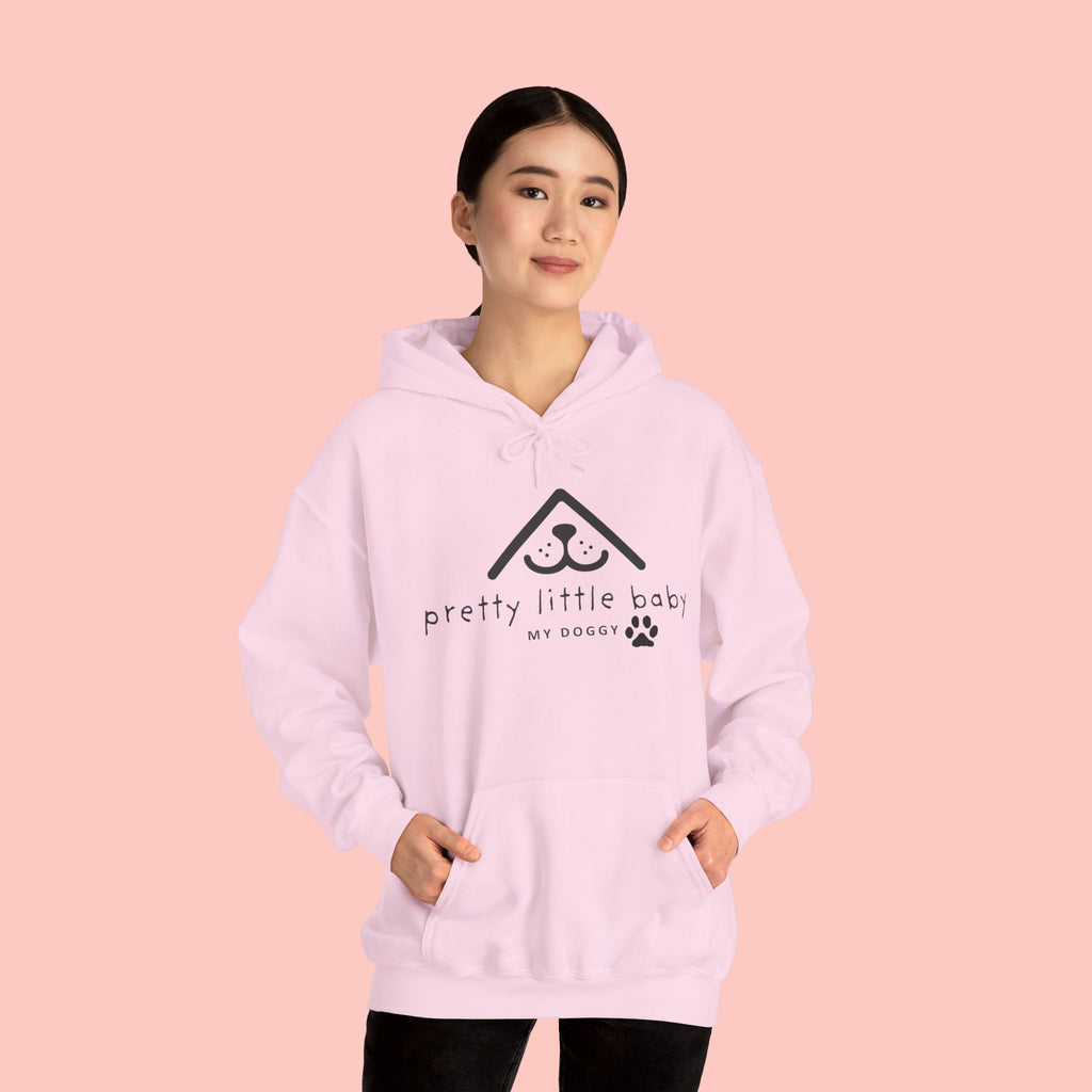 Pretty Little Baby Dog Hoodie – Cute Minimalist Paw Print Sweatshirt