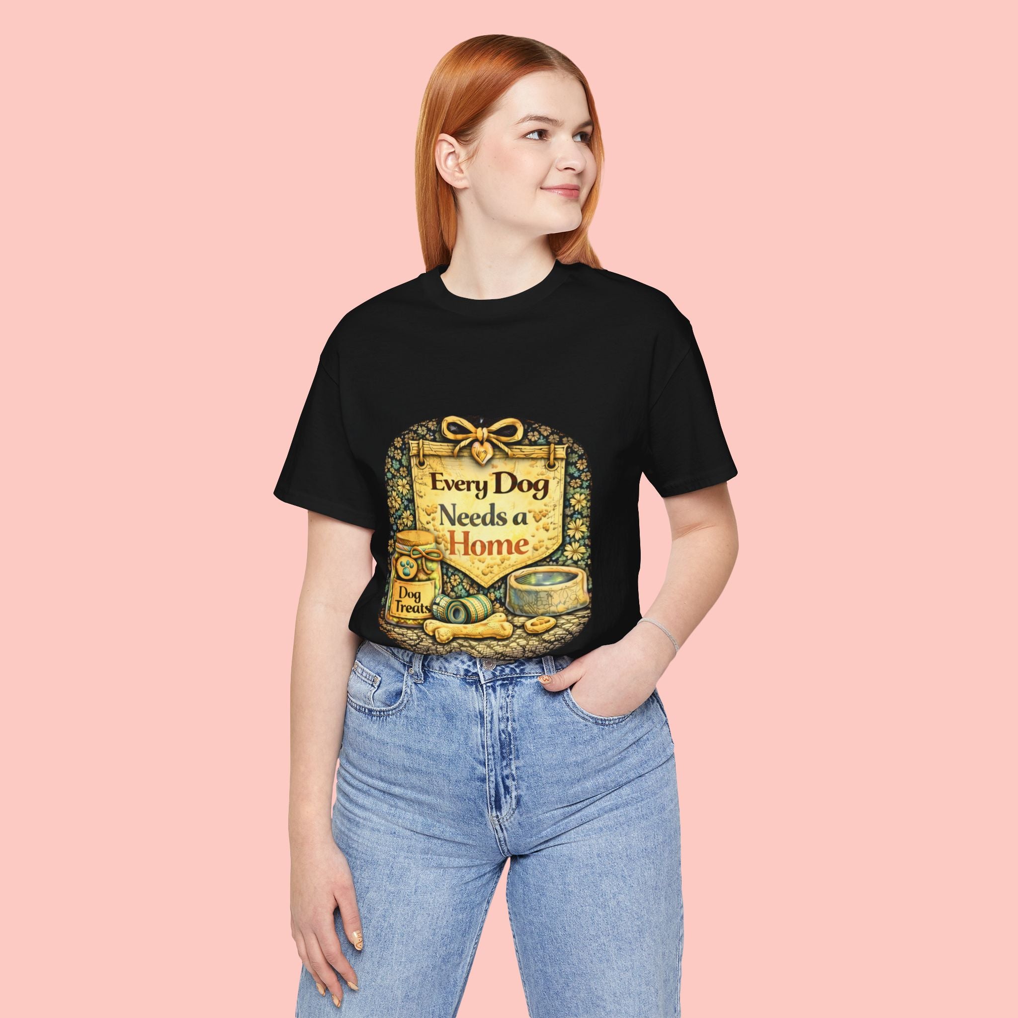 Dog Rescue Tee — "Every Dog Needs a Home" Shelter Support T-Shirt