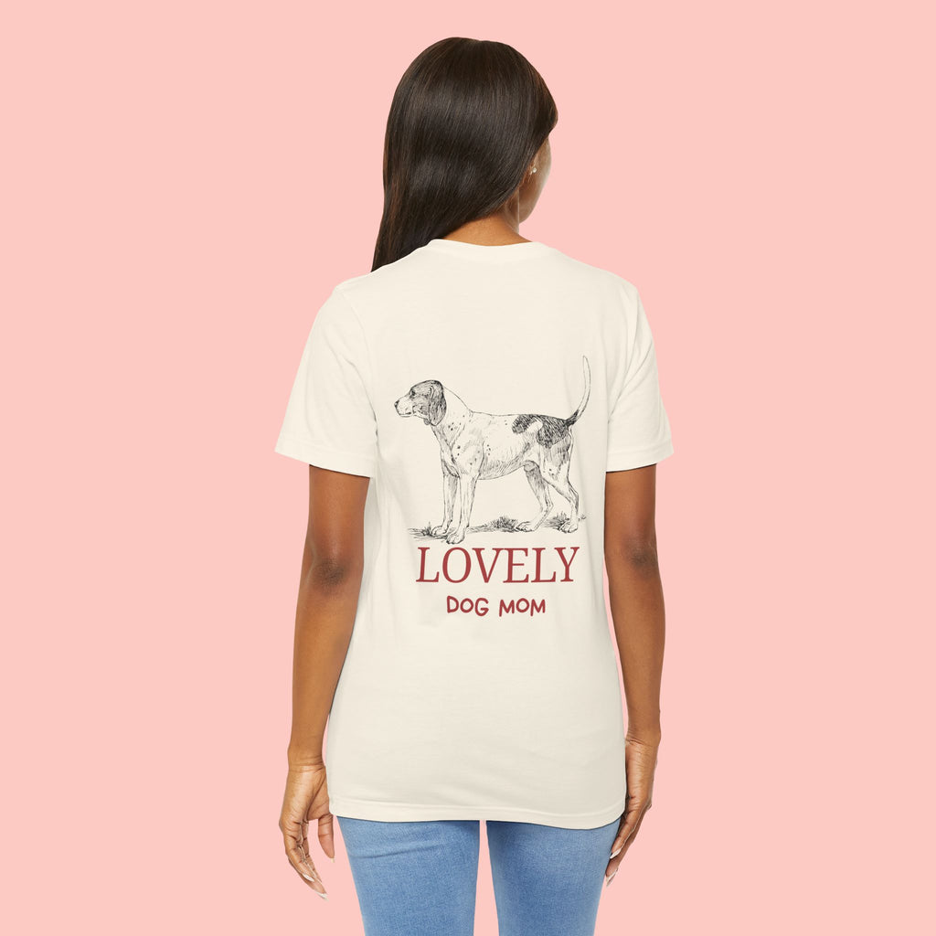 Lovely Dog Mom T-Shirt — Vintage Hunting Dog Illustration