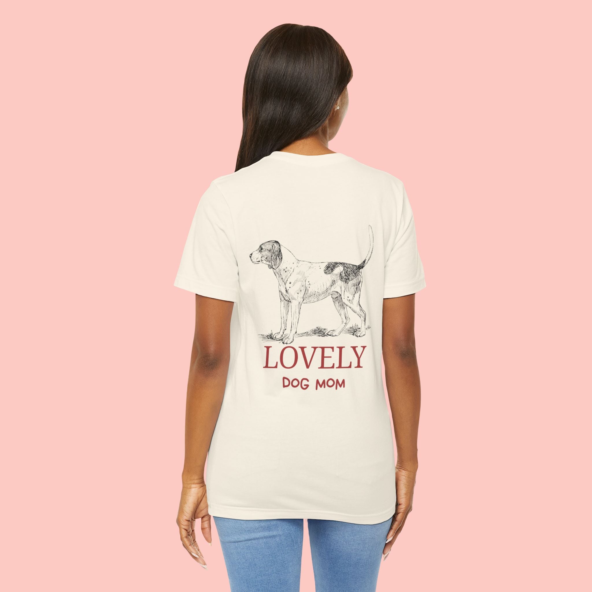 Lovely Dog Mom T-Shirt — Vintage Hunting Dog Illustration