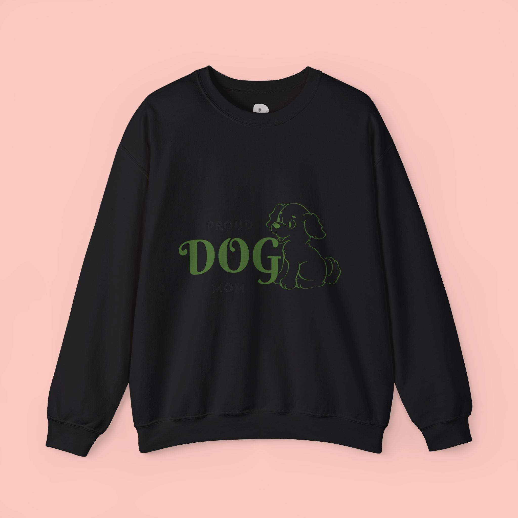 Proud Dog Mom Sweatshirt – Cute Dog Outline Crewneck for Pet Lovers