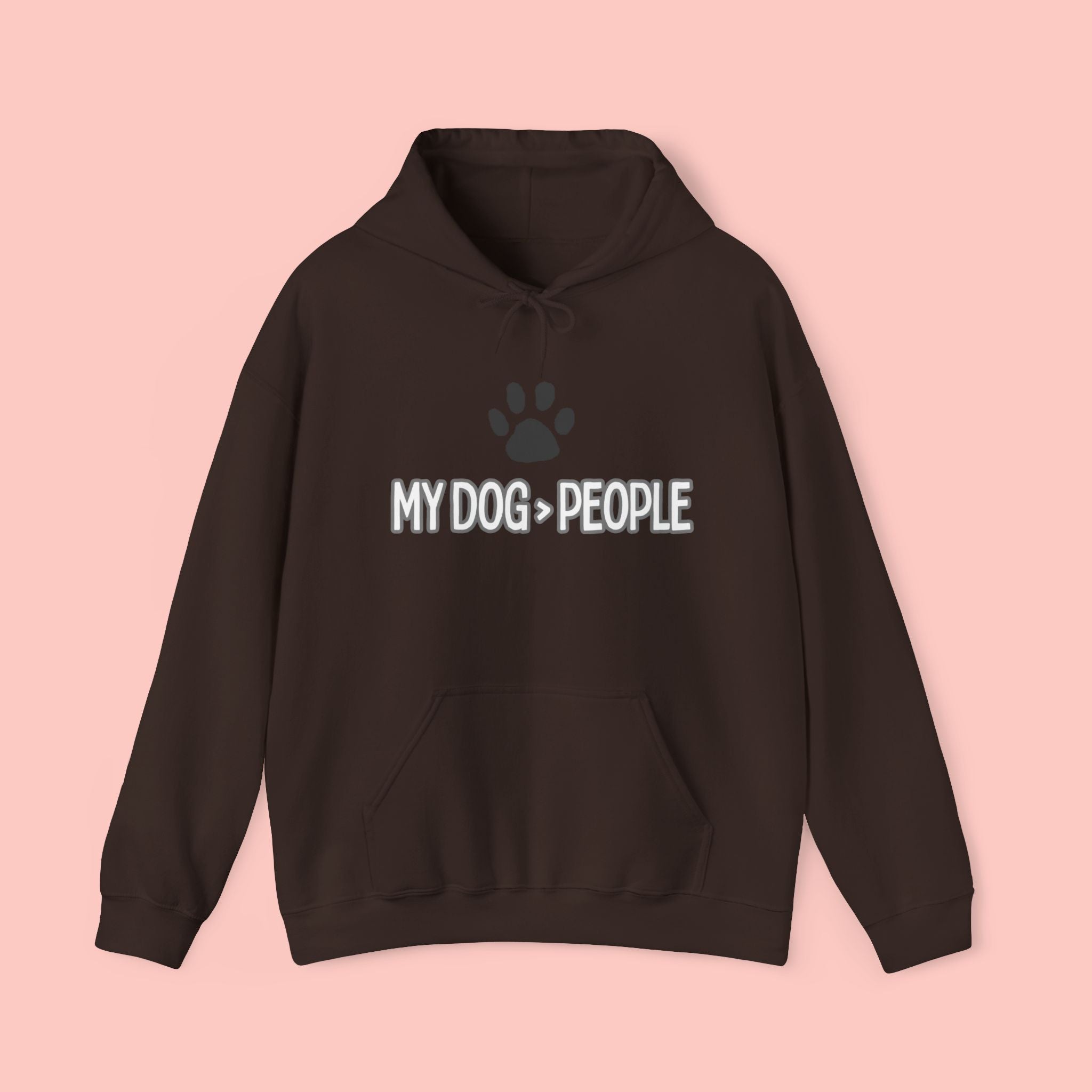 My Dog People Hoodie — Paw Print Graphic Dog Lover Sweatshirt