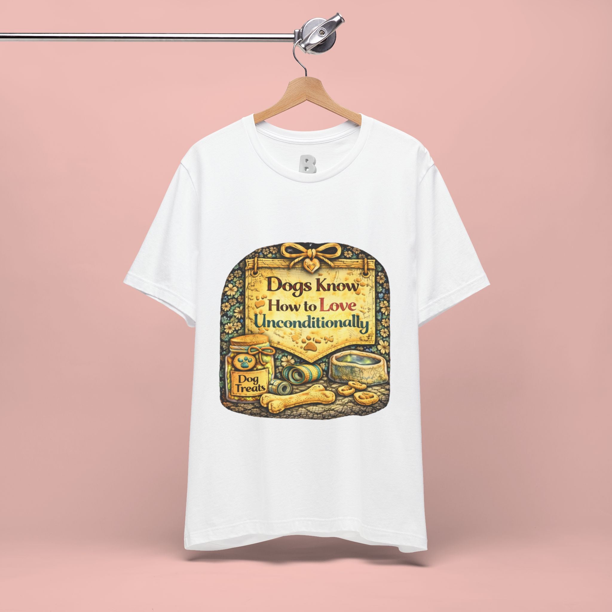 Dog Lovers T‑Shirt – "Dogs Know How to Love Unconditionally" Vintage Design
