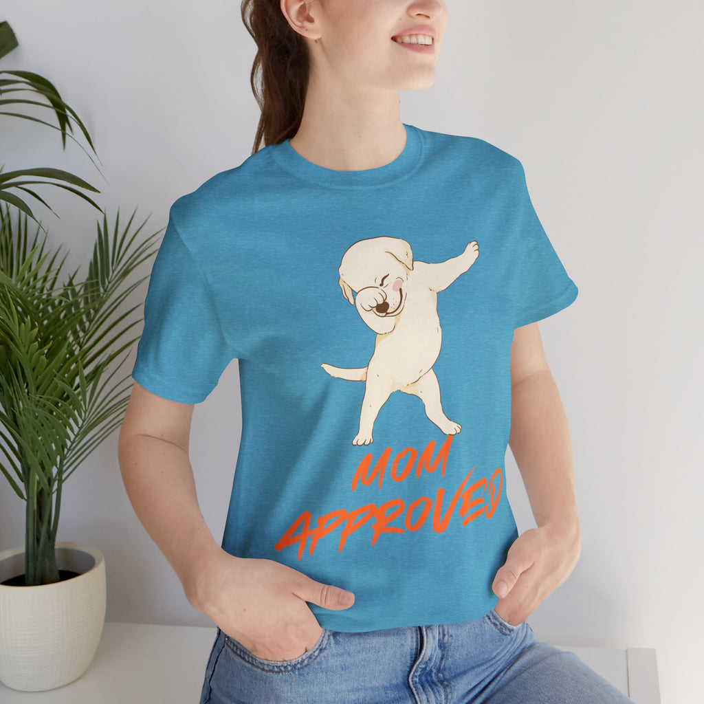 Mom Approved Tee — Dab Dog Graphic T‑Shirt