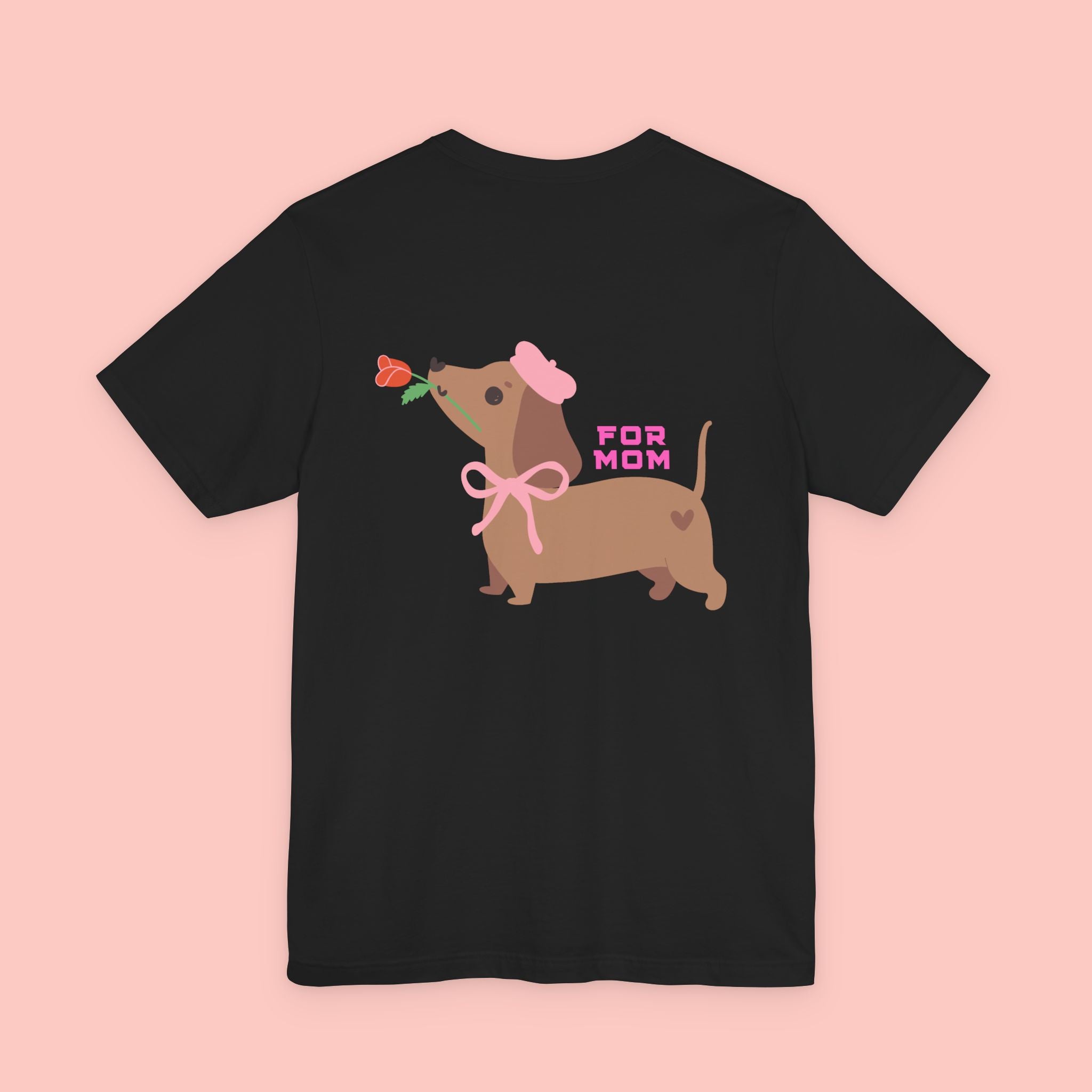 Dachshund Mother's Day Tee — 'For Mom' Cute Dog Graphic Shirt