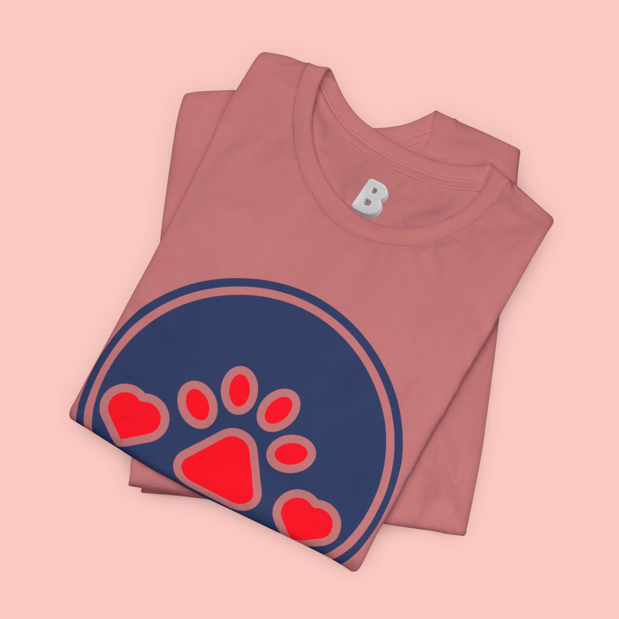 Dog Mama T-Shirt — Cute Paw & Heart Graphic Tee for Dog Lovers