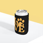 Can Cooler — Pink Paw 'LOVE' Dog Mom Beverage Koozie