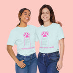Blessed Dog Mom T-Shirt — Pink Paw Graphic Tee