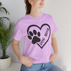 Dog Mom Heart Paw T-Shirt