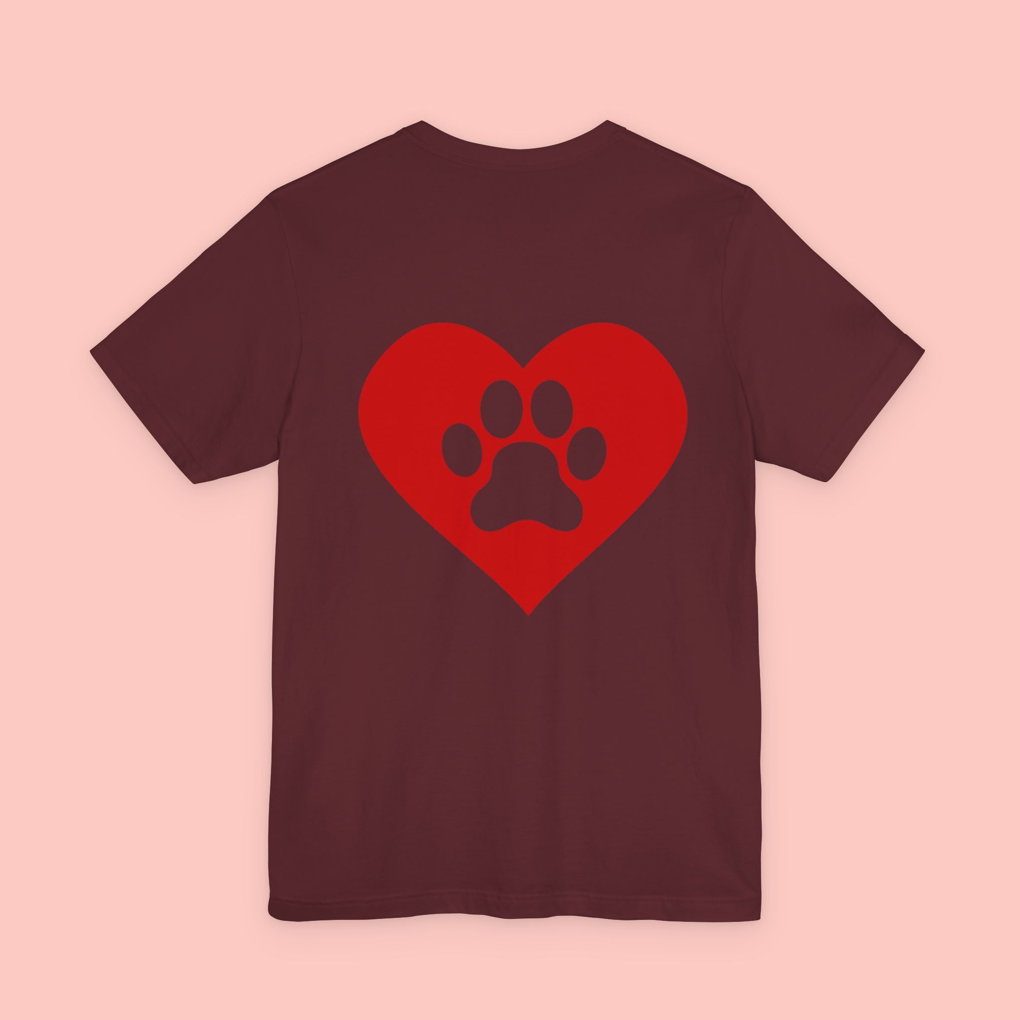 Pet Lover Heart Paw T-Shirt