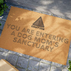 Doormat — "You Are Entering a Dog Mom's Sanctuary" Coir Welcome Mat