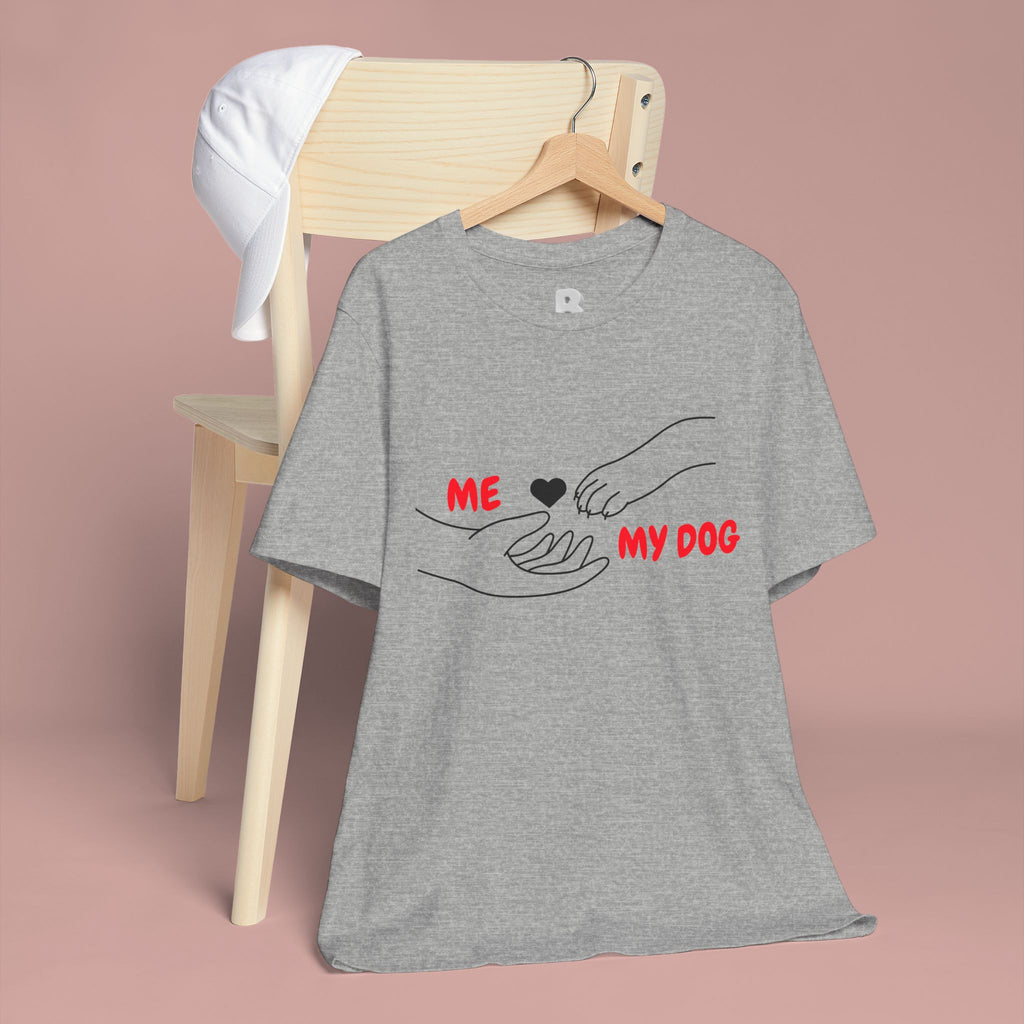 T-Shirt — "Me  My Dog" Minimalist Paw & Hand Illustration