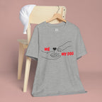 T-Shirt — "Me  My Dog" Minimalist Paw & Hand Illustration