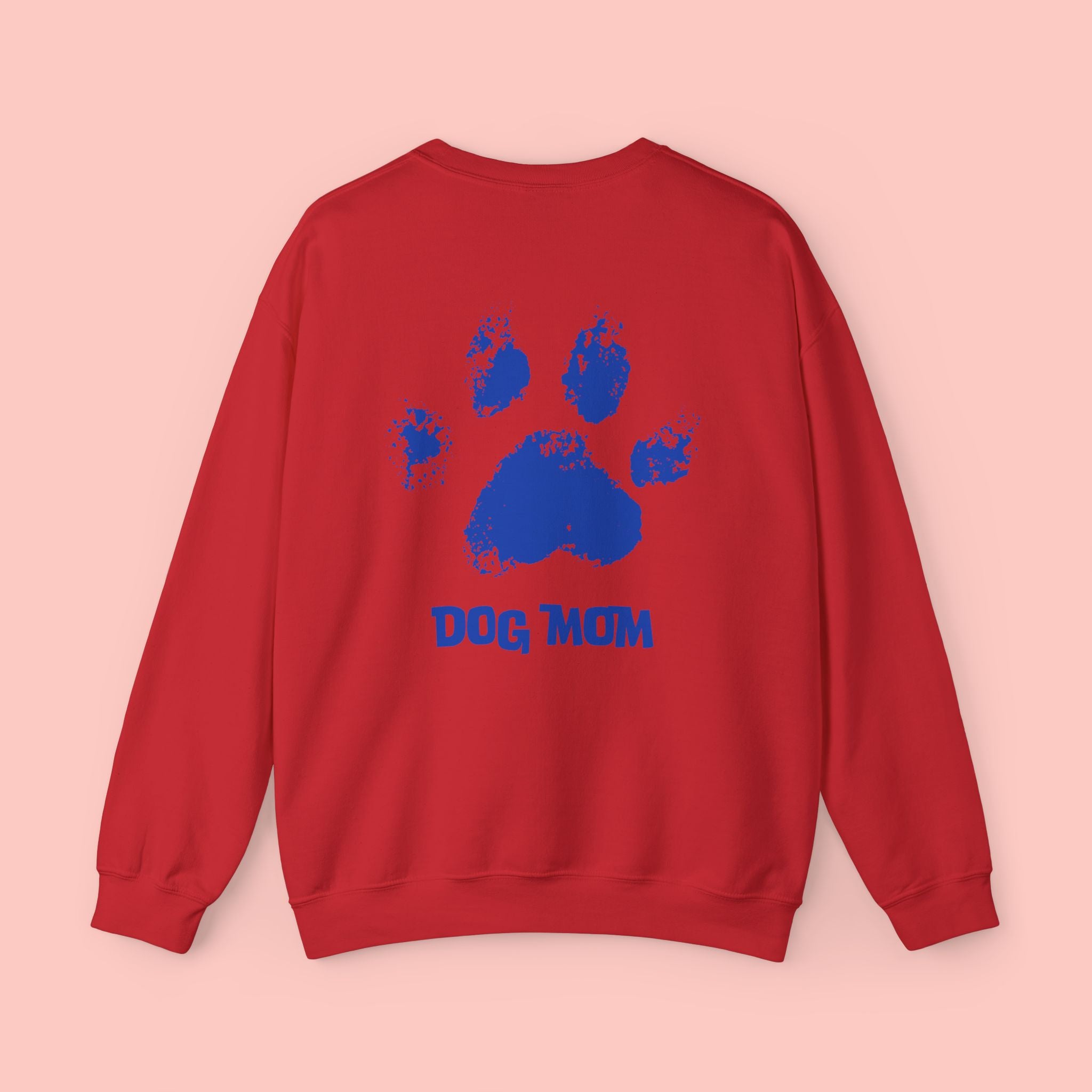Dog Mom Crewneck Sweatshirt — Paw Print Graphic