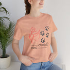 Dog Cuddle Tee – "Would Rather Cuddle My Dog" Paw Print Floral T-Shirt