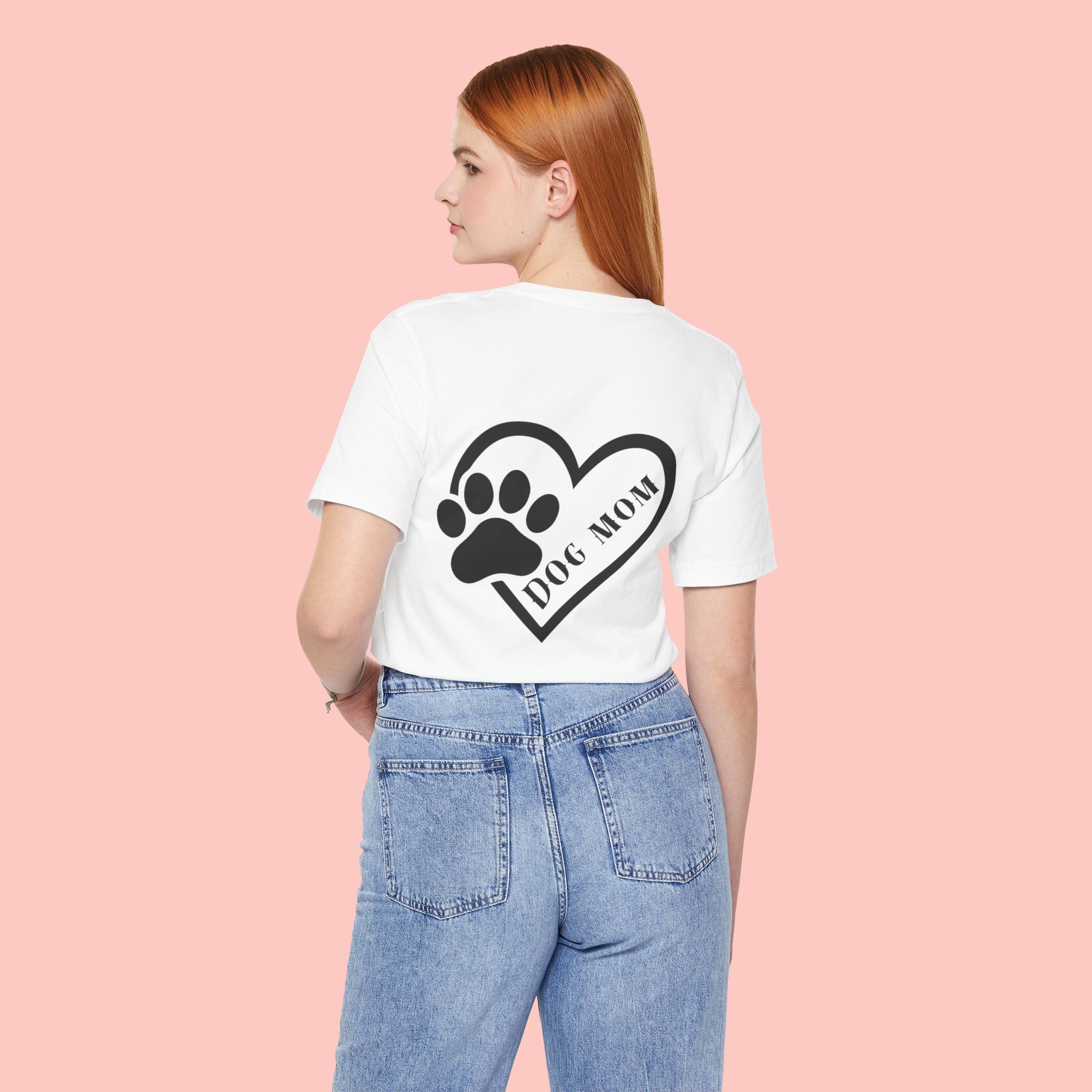 Dog Mom Heart Paw T-Shirt – Cute Pet Lover Tee