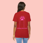 Blessed Dog Mom T-Shirt — Pink Paw Graphic Dog Lover Tee