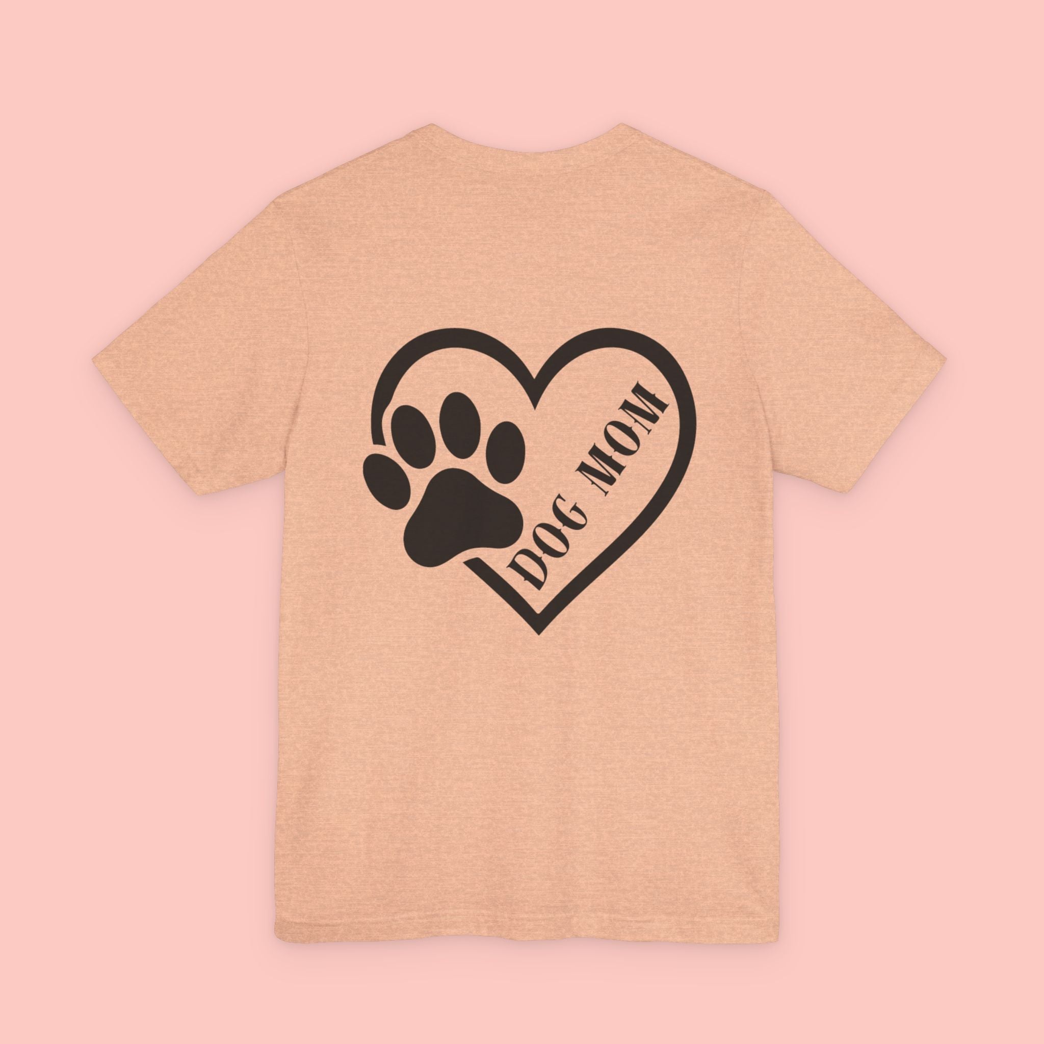 Dog Mom Heart Paw T-Shirt – Cute Pet Lover Tee