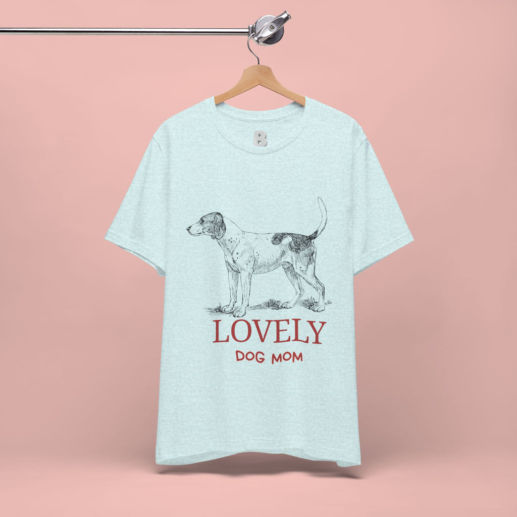 Lovely Dog Mom T-Shirt — Vintage Sketch Dog Graphic Tee