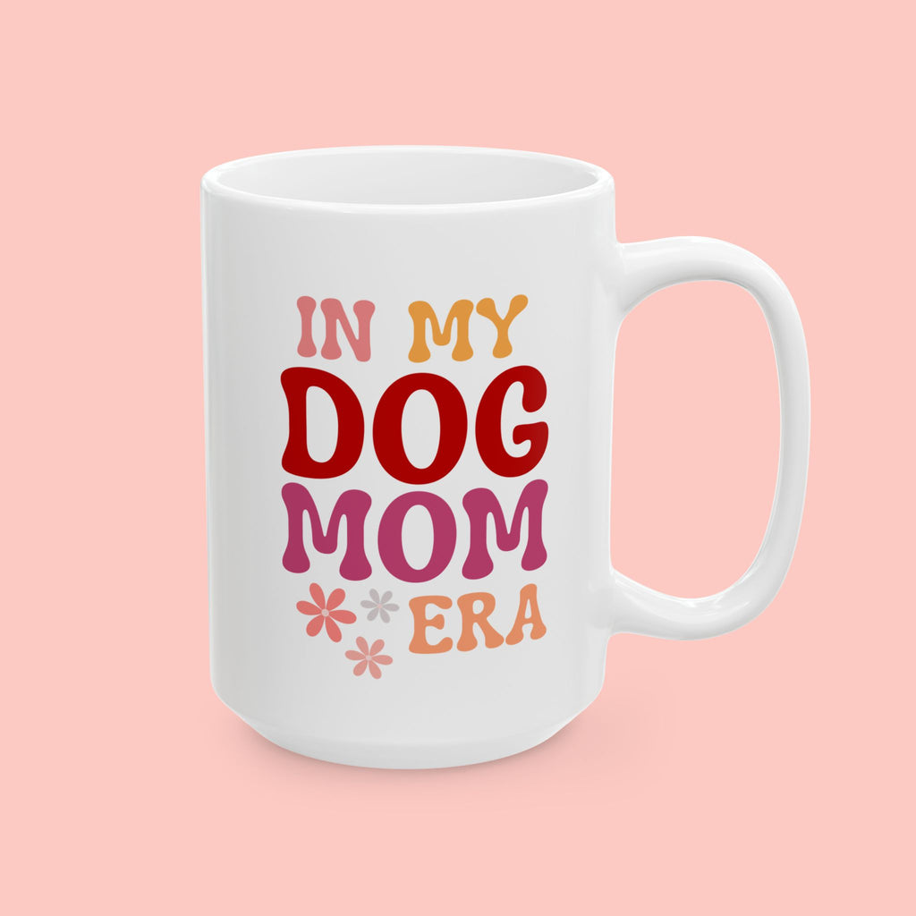 Retro "In My Dog Mom Era" Ceramic Mug – 11oz & 15oz