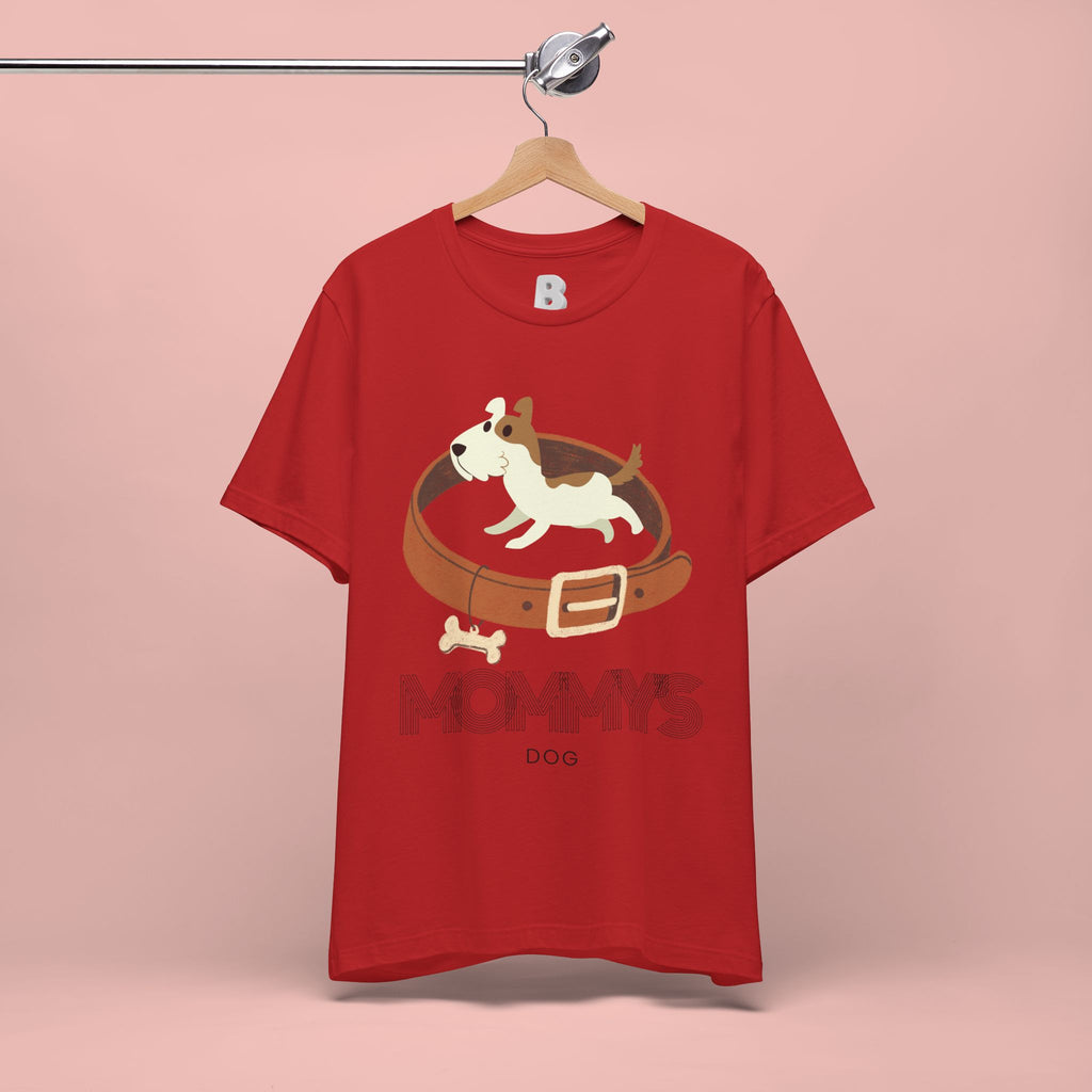 Mommy's Dog T-Shirt – Cute Puppy & Collar Graphic Tee for Dog Moms