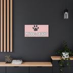 My Dog > People Canvas Wall Art — Paw Print Pet Lover Decor